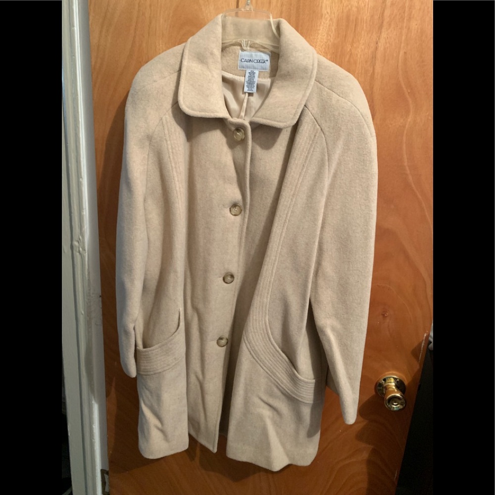 Light tan pea coat barely used